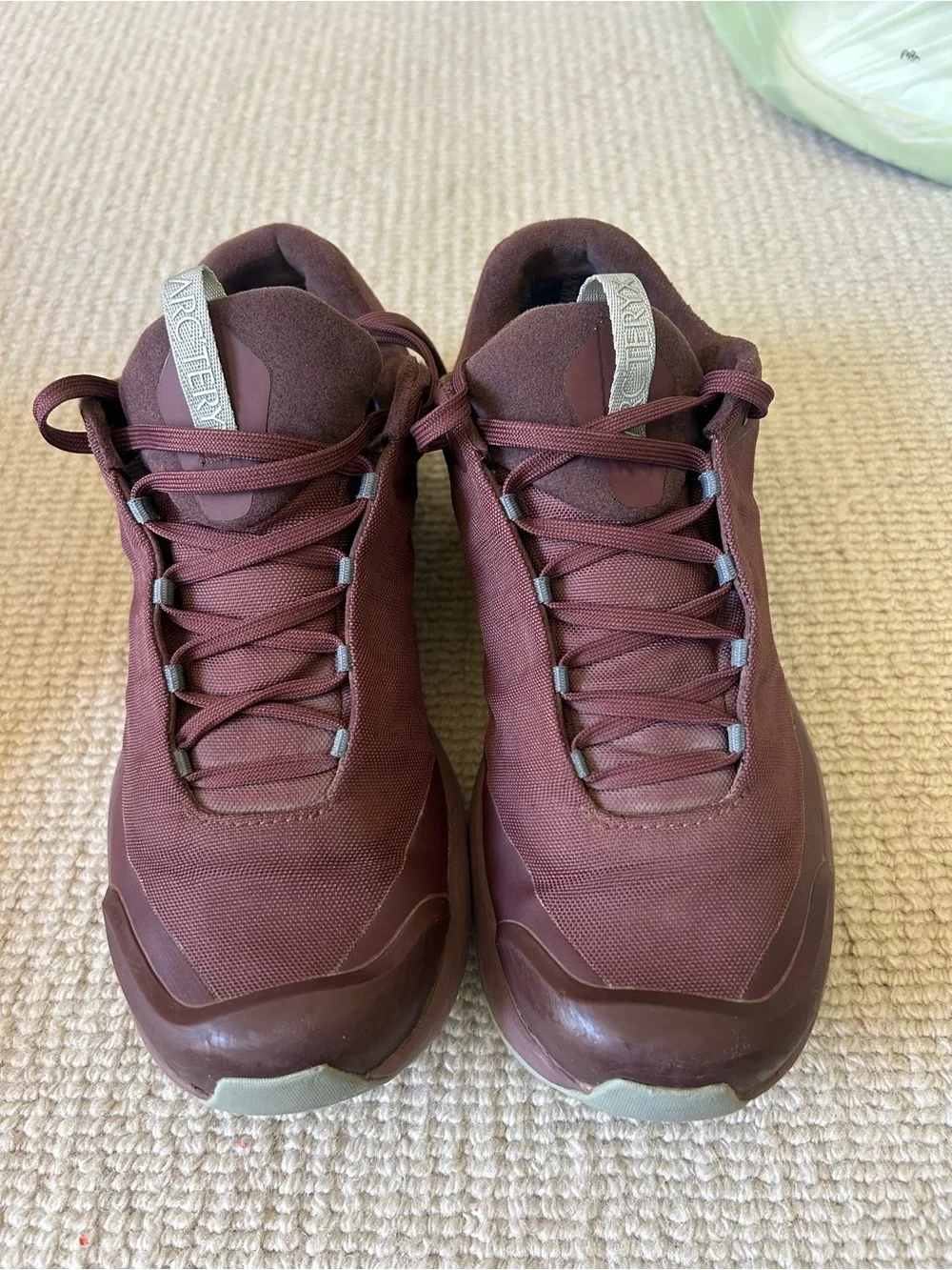 Arc'teryx Men's Maroon Low-Profile Trail Sneakers